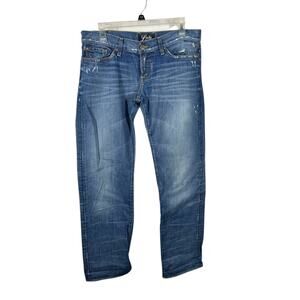 Lucky Brand Riley Boyfriend Jeans 8/29 Medium Wash Straight Leg Y2K